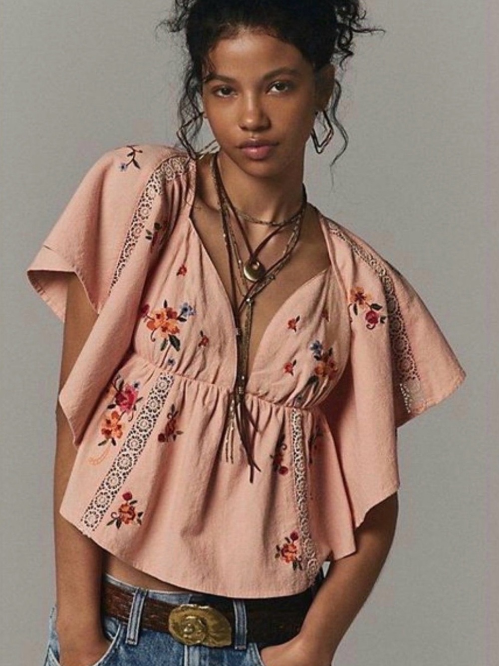Free People Make Me Tours Top, NWT, medium